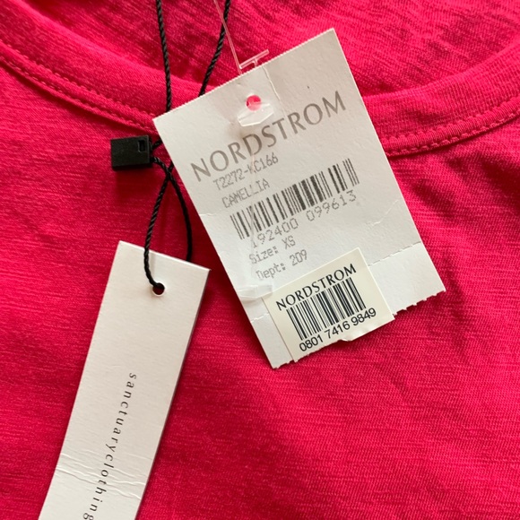 NWT sanctuary pink shirt with a ruffle brand new - Picture 3 of 4